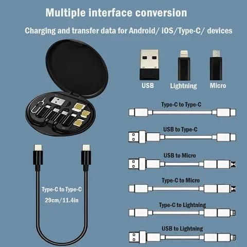 Fast Charging Travel Cable Set